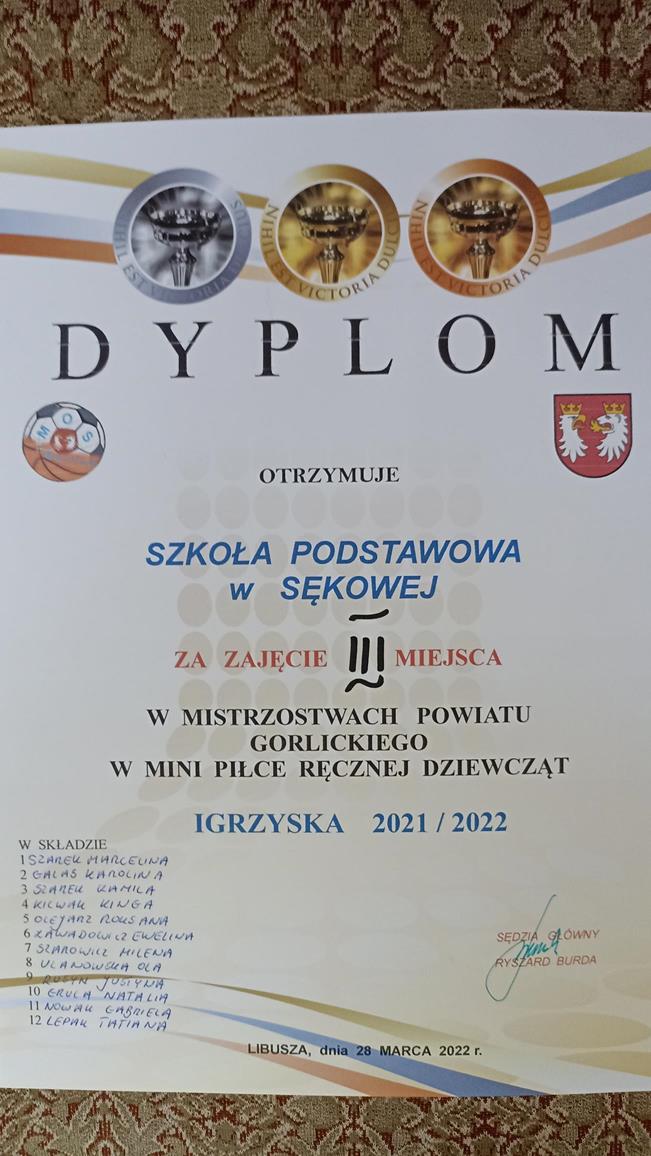 MEDALOWE ZAWODY W PIŁCE RĘCZNEJ